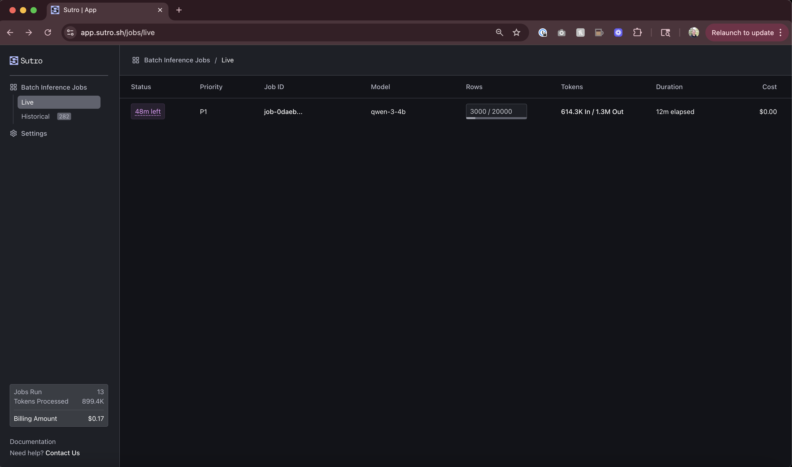 Sutro Web UI